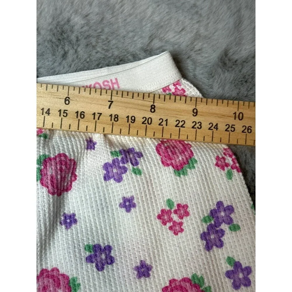 VTG 1990s Oshkosh B'Gosh Thermal Underwear Set Girls 10 Floral